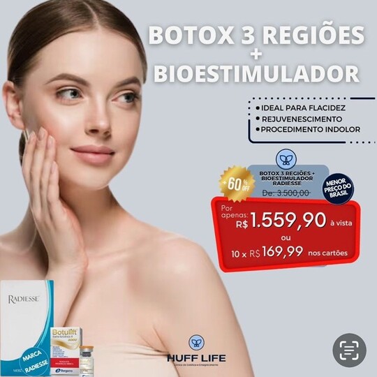 Bioestimulador Colágeno Botox 3 regiões