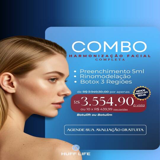 combo harmonizacao facial huff life